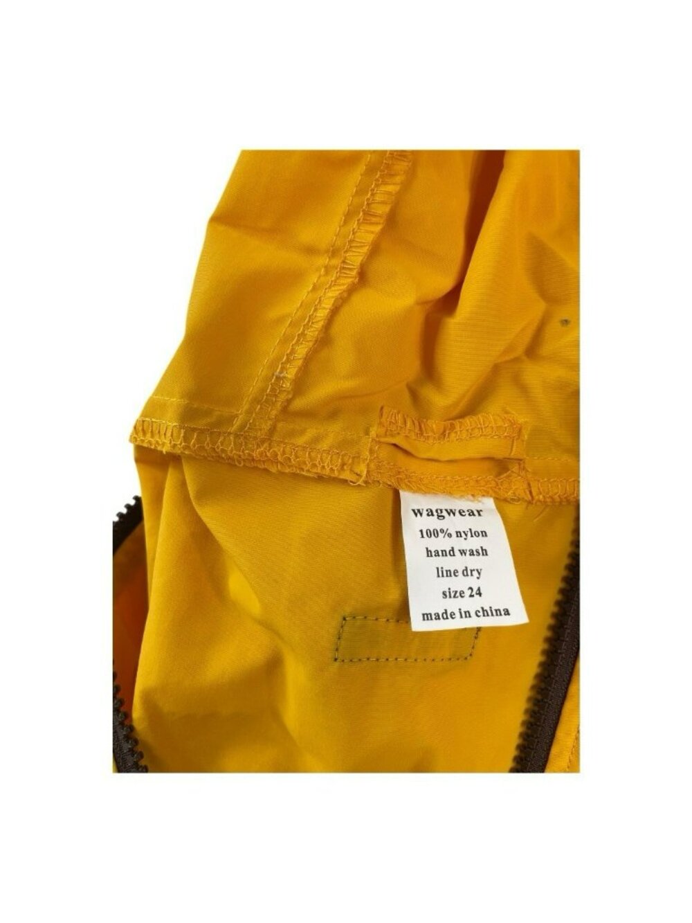 WAGWEAR WEATHER COVERALL DOG NYLON RAINBREAKER JACKET SIZE 24” LARGE NWT MSRP$65 - Picture 7 of 7